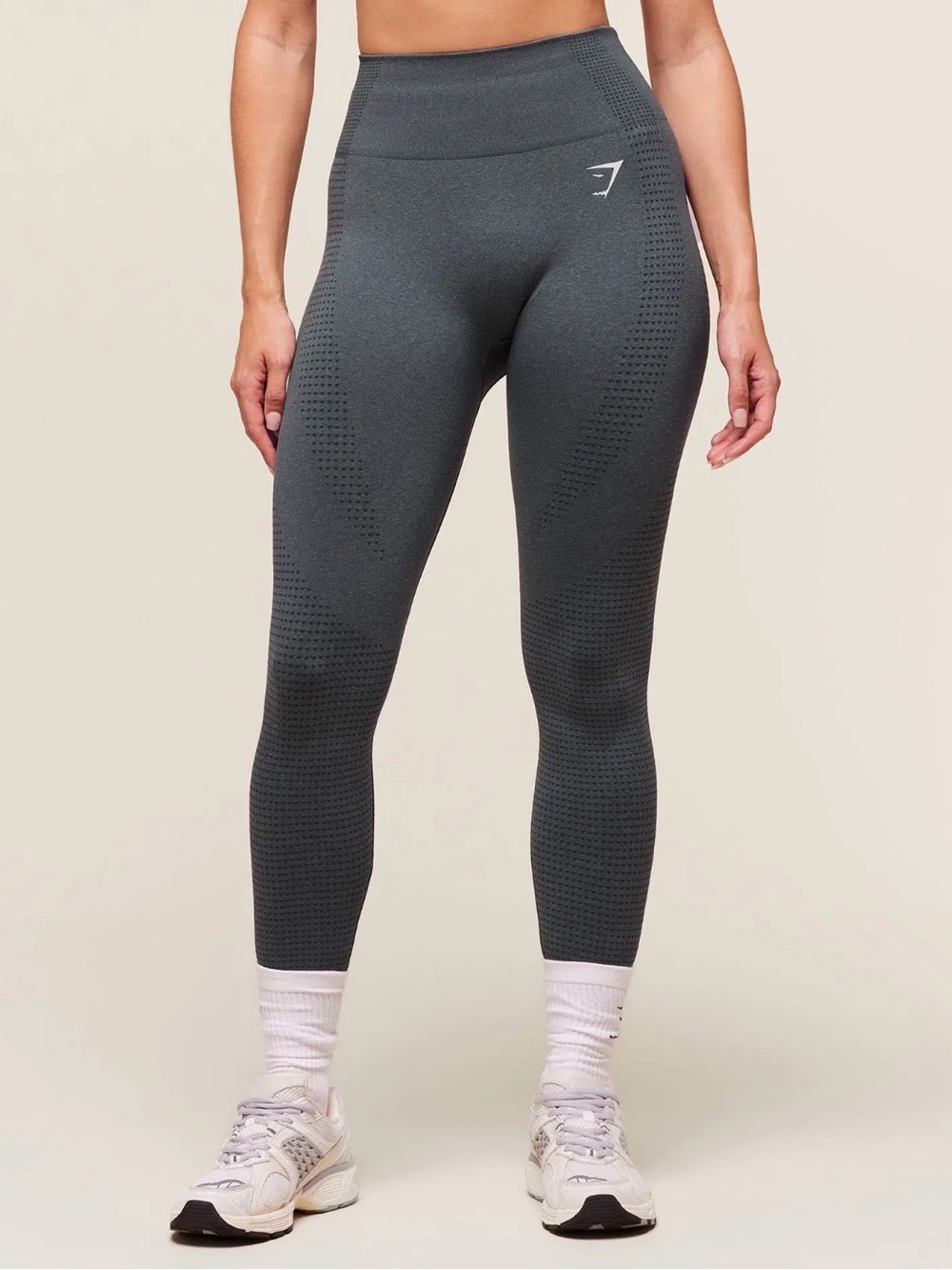 Gymshark Seamless High-Waist Leggings in Charcoal